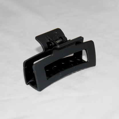 Black Medium Rectangle Claw Clip