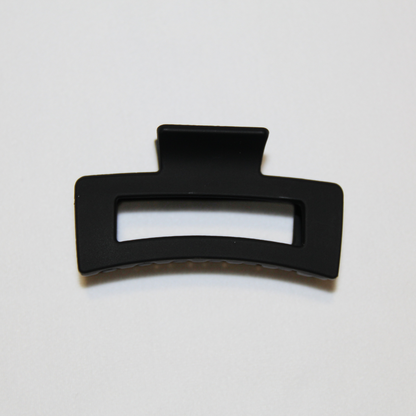 Black Medium Rectangle Claw Clip