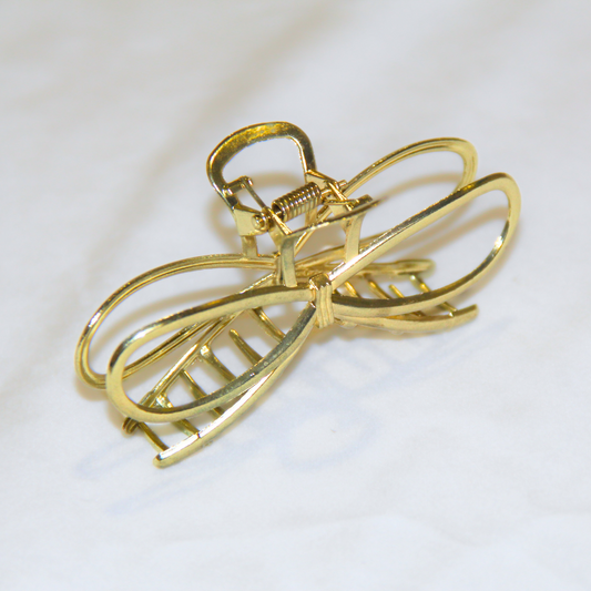 Bow Peep Medium Gold Clip